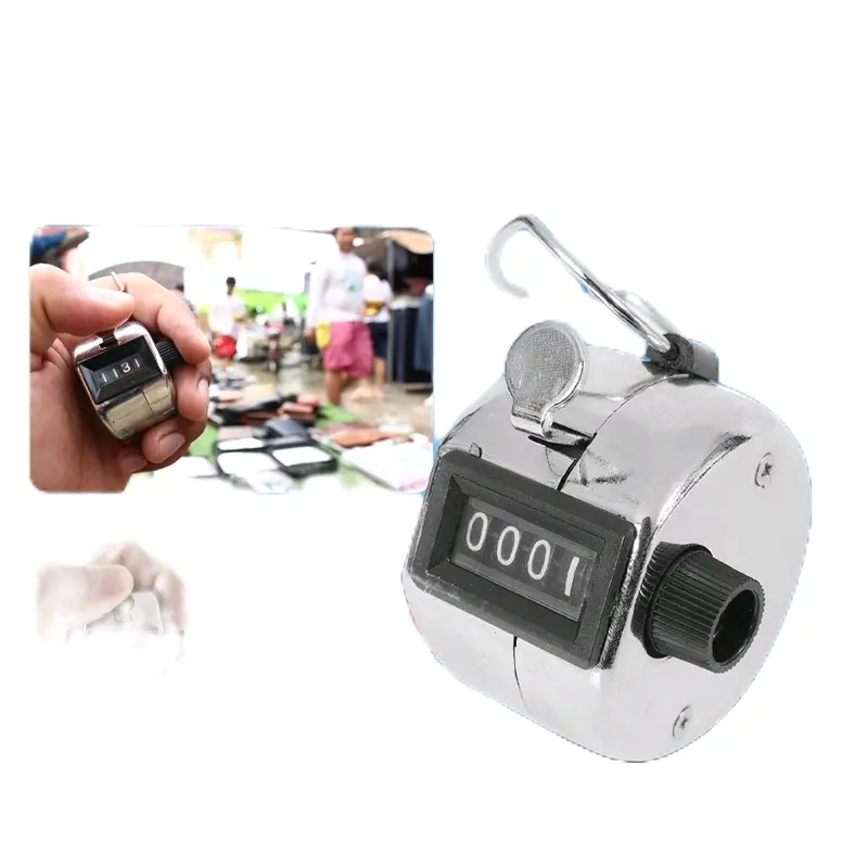 Alat Penghitung Manual Hand Tally Counter 4Digit Stainless 1