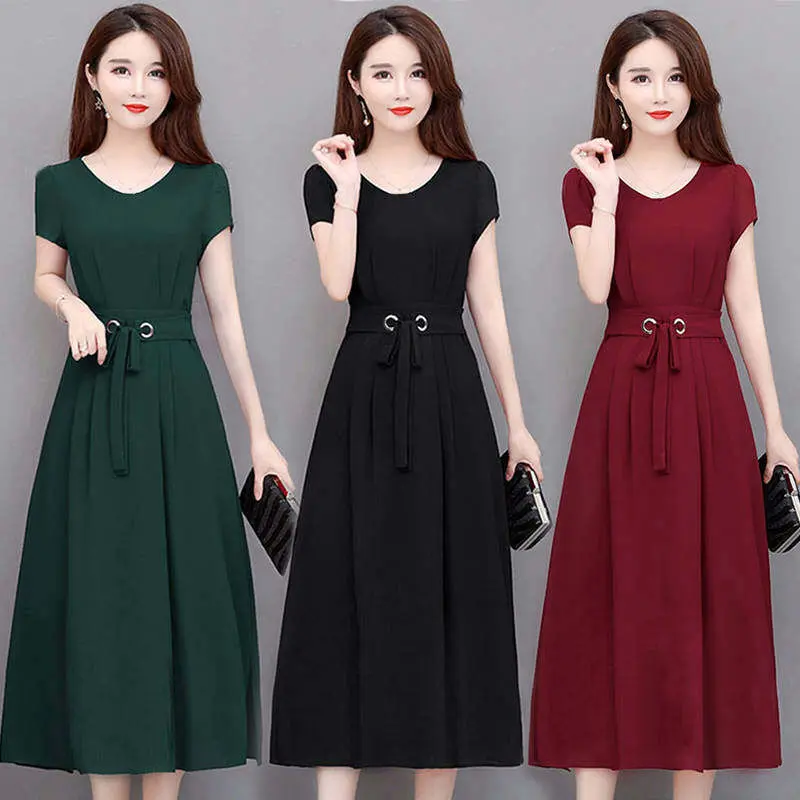 Margot-Váy Dài Cho Nữ, Thời Trang Thanh Lịch, Mềm Mại Và Đẹp, Midi, Mới, Giáng Sinh, 051117