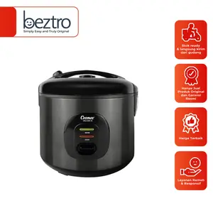 Cosmos Rice Cooker CRJ-3301 NB Black Series Kapasitas 1.8 L Non Stick Pot Pemanasan 3D Cocok untuk Nasi & Kue CRJ3301NB