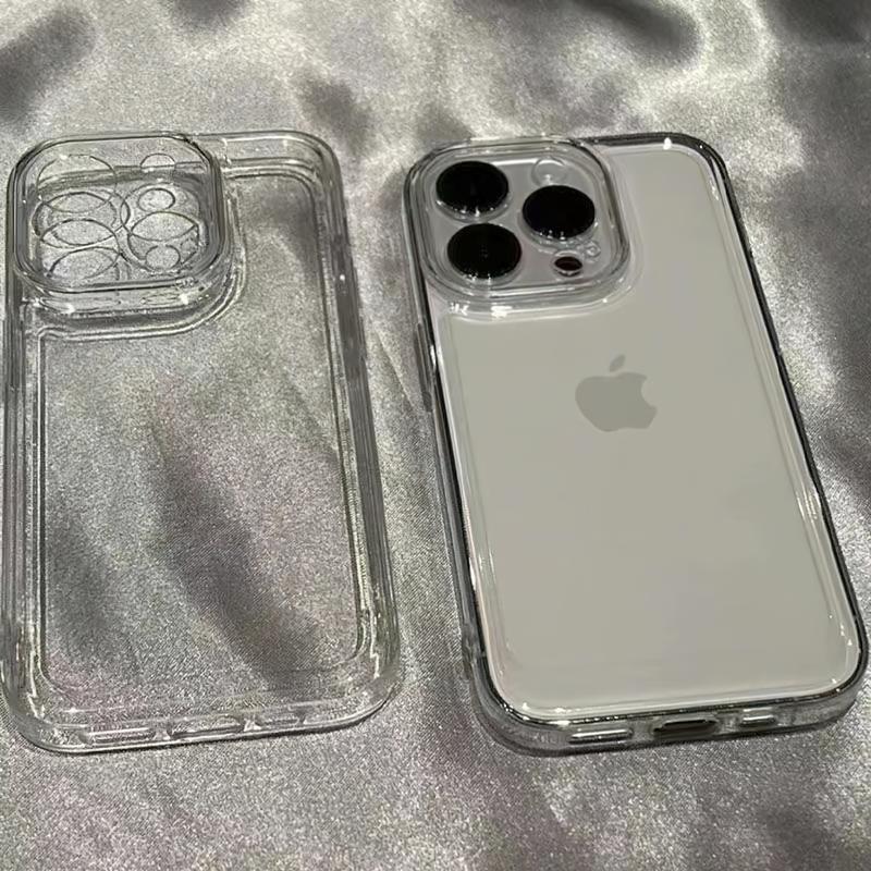 Ốp Điện Thoại Silicon Mềm Siêu Mỏng ốp lưng Trong Suốt Chống Vàng Chống Sốc Dành Cho iPhone 17 16 15 14 13 12 11 Pro Max Mini Plus XR XS Max 8 7Plus Tương Thích Với 16E 17Air
