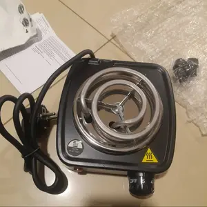Kompor Listrik Mini 1 Tungku Hot Plate Compact Portable 500W Electric Heating Plate Adjustable Temperature