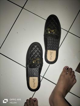 Product Review of Sepatu Wanita Jelly Crystal | Sepatu Model Mules | Selop Wanita | Sepatu Jelly Wanita | Mules Rantai | CL6007 from r**a 2