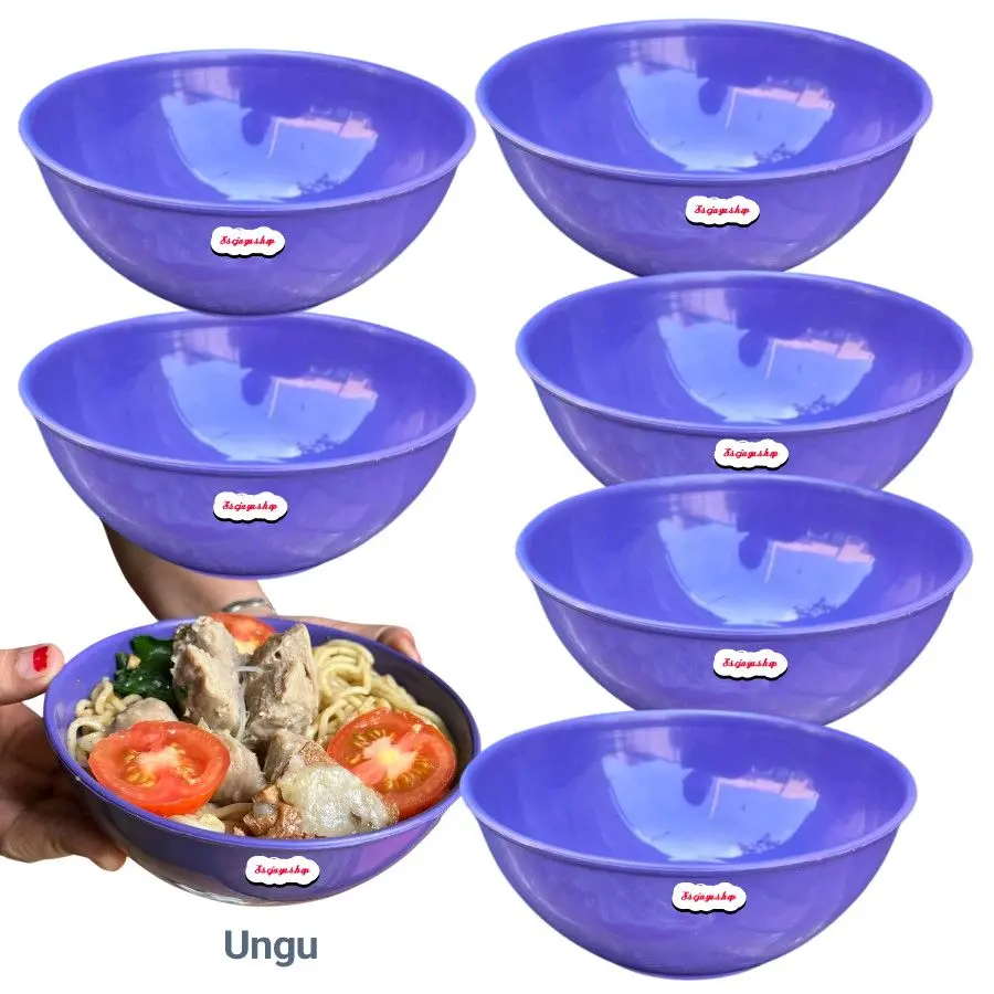 paket isi 6 pcs mangkok gemoy RE. 01 mangkok wadah bakso seblak mie ayam soto