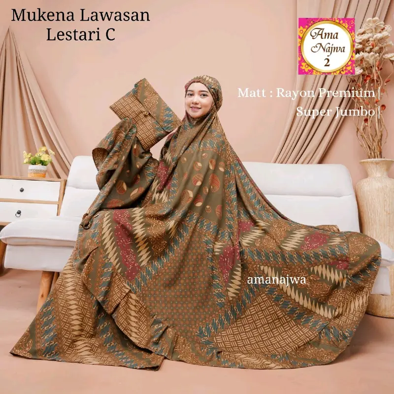 mukena lawasan matt rayon premium super jumbo 1