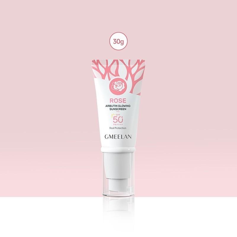 GMEELAN Rose Sunscreen 30g*2pcs GMEELAN Rose Arbutin Sunscreen SPF50 PA++++ UV