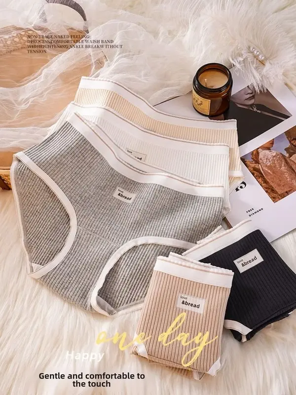 OliVar - Celana Dalam Perempuan Katun Stripes 60s Lembut Comfort Cotton Panty Premium CD Wanita 8