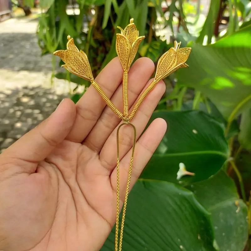 Cucuk Dan Bros Cempaka Kendari Tembaga Lapis Emas Handmade Cucuk Dan Bros Cempaka Kendari Tembaga Lapis Emas Handmade