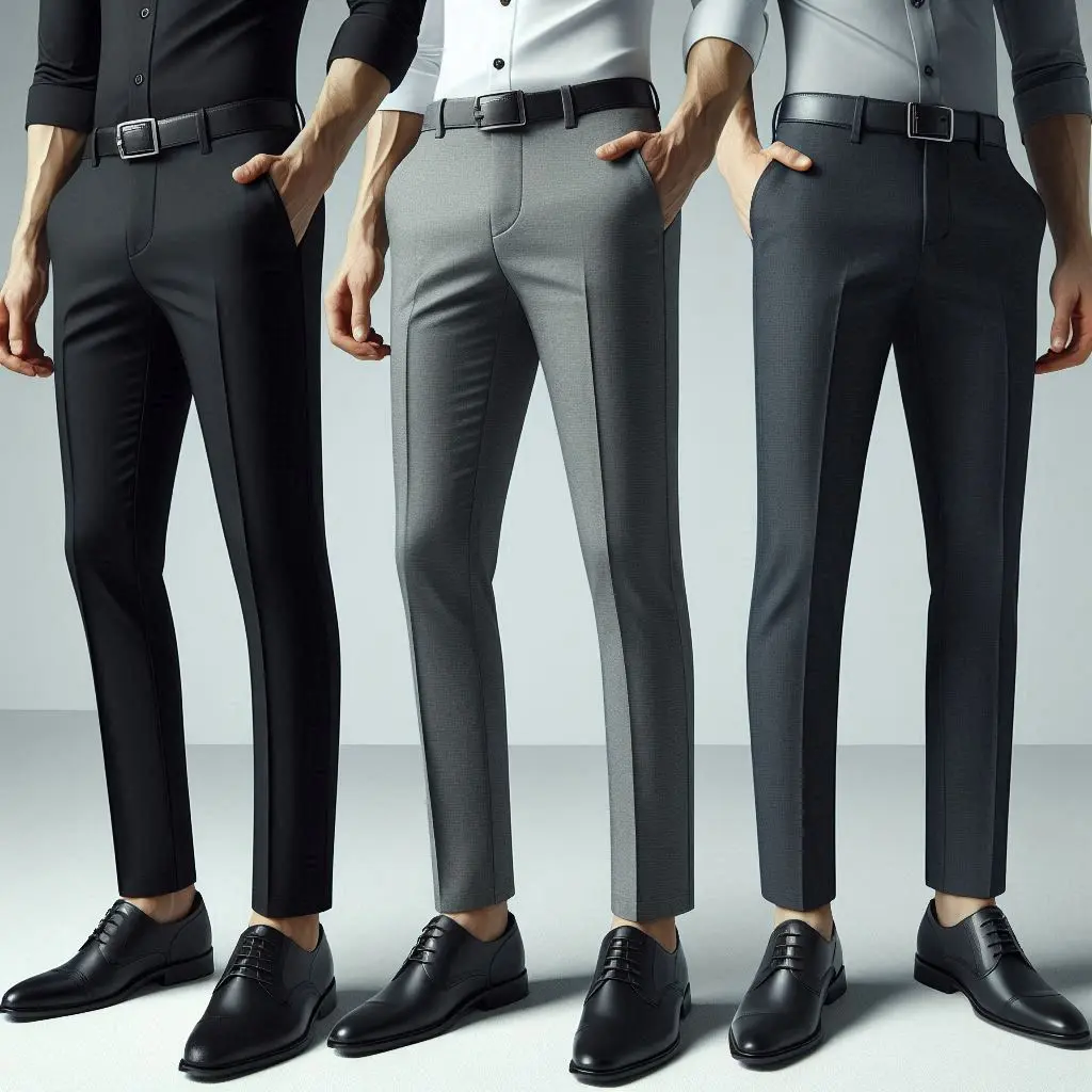 NDS COLEKSEN Ankle Pants Celana Panjang Casual Nyaman Melar Varian Slim Fit Formal Kerja Yang Lagi viral Kantor Korea Style Unisex bawahan Pria Wanita Santai Semi Standar Stretch Twill Hitam Santai Kain Polos krem