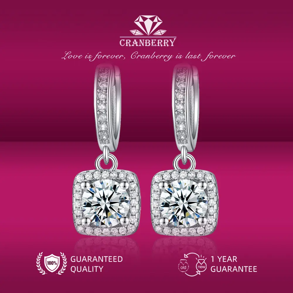 OS1-E01 Anting princess purse | Anting wanita elegan high quality Grade VVS1 grade 5A original store cantik elegan lapis anti karat anti luntur anti berubah warna garansi 1 tahun E01