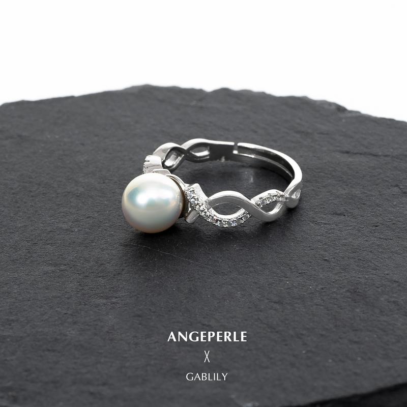 Product Introduction of Wrapped Freshwater Pearl Gabrielle Ring 7-8mm s925 （TSJCY259） 1