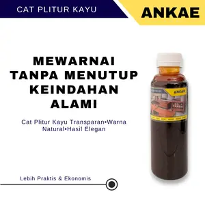 Cat Plitur Kayu Murah 250ml Poles Pewarna Kayu Siap Pakai Politur Water Based