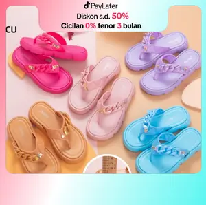 [ASFER] Sandal Jepit Anak-Anak Selop Rantai Karet Empuk Kekinian Import Terbaru Fashion Nyaman Anti Slip Stylish Korean Style