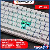 Gambar WEIKAV WK75 - WK75 - 75% - 3 MODE - Gasket - South Face RGB - Mechanical Keyboard - BLACK dari Rumah-Gamings Kota Administrasi Jakarta Barat 5 Tokopedia