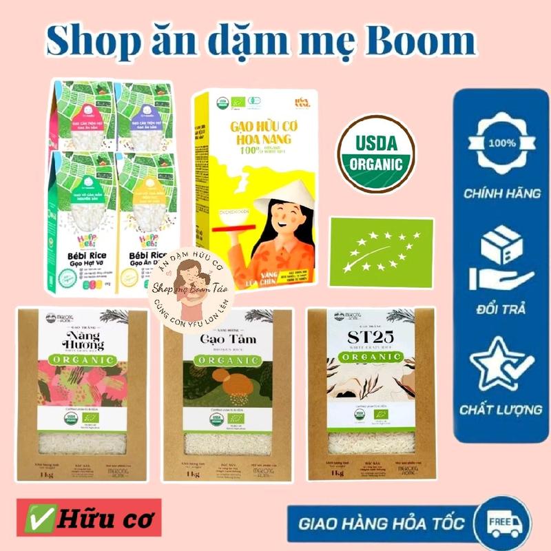  Gạo trắng hữu cơ Japonica ST25 Hoa Sữa_ Nàng Hương_ Hoa nắng Food 