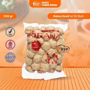 Kirana Bakso Ukuran Kecil Isi 50 Butir Berat 550 Gram Food Frozen Makanan