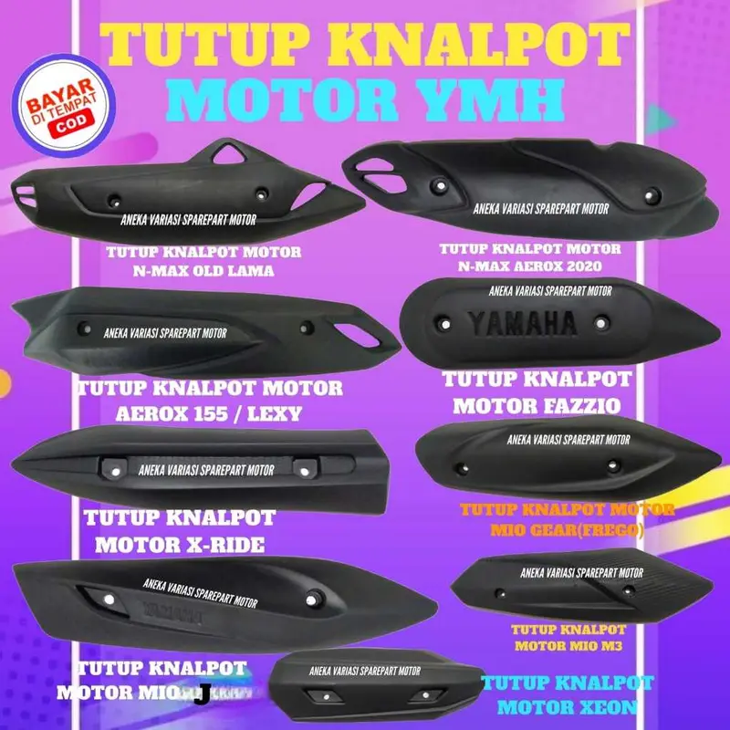 TUTUP KNALPOT MOTOR YMH LENGKAP 0
