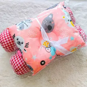 Bantal Guling Bayi Anti Peyang Motif Lucu Kain Katun 2 Guling Dan 1 Bantal Peyang