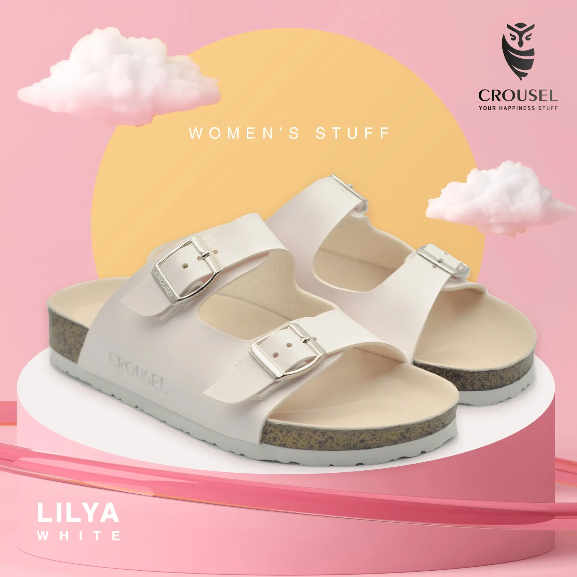 Crousel Sandal Casual \ Women - Lilya White