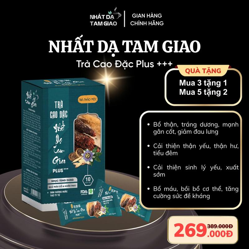 Nhất Dạ Tam Giao Trà Cao Đặc Thảo Dược Pluss+++ Bổ Thận Tráng Dương Tăng Cường Sinh Lý Nam Giới Cải Thiện Sức Khỏe