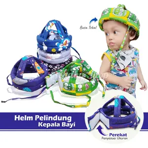 Helm Pelindung Kepala Bayi Balita Keselamatan Anti Tabrakan Random Motif Boy & Girl