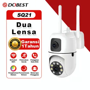 DOBEST CCTV V380 Pro Dual Lens 2K HD Outdoor Wifi Waterproof 360 PTZ Auto Tracking Garansi 1Th Y2 camera tersembunyi