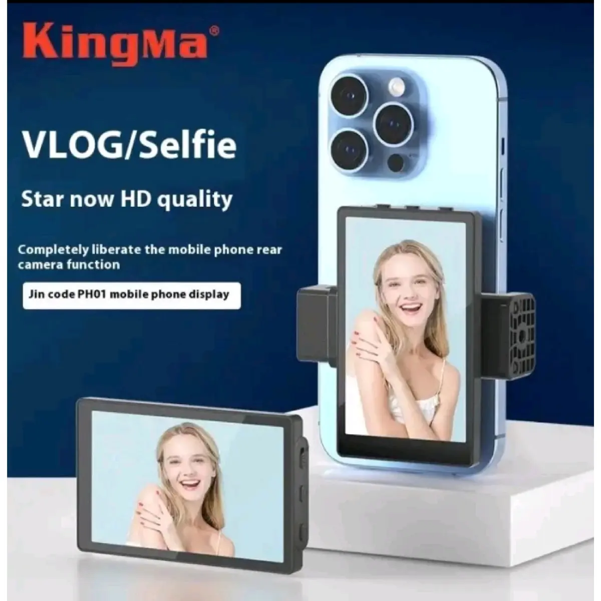 Kingma VL-PH01 Selfie Monitor Screen Vlog Phone for Iphone Live Stream Original