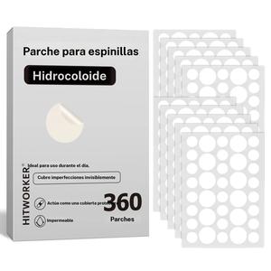 360pcs Parches Hidrocoloide para Acné, Cubren Granos y Imperfecciones, Cuidado de la Piel Rápido y Suave, El Mejor Regalo de Vacaciones, Productos para el Cuidado de la Piel