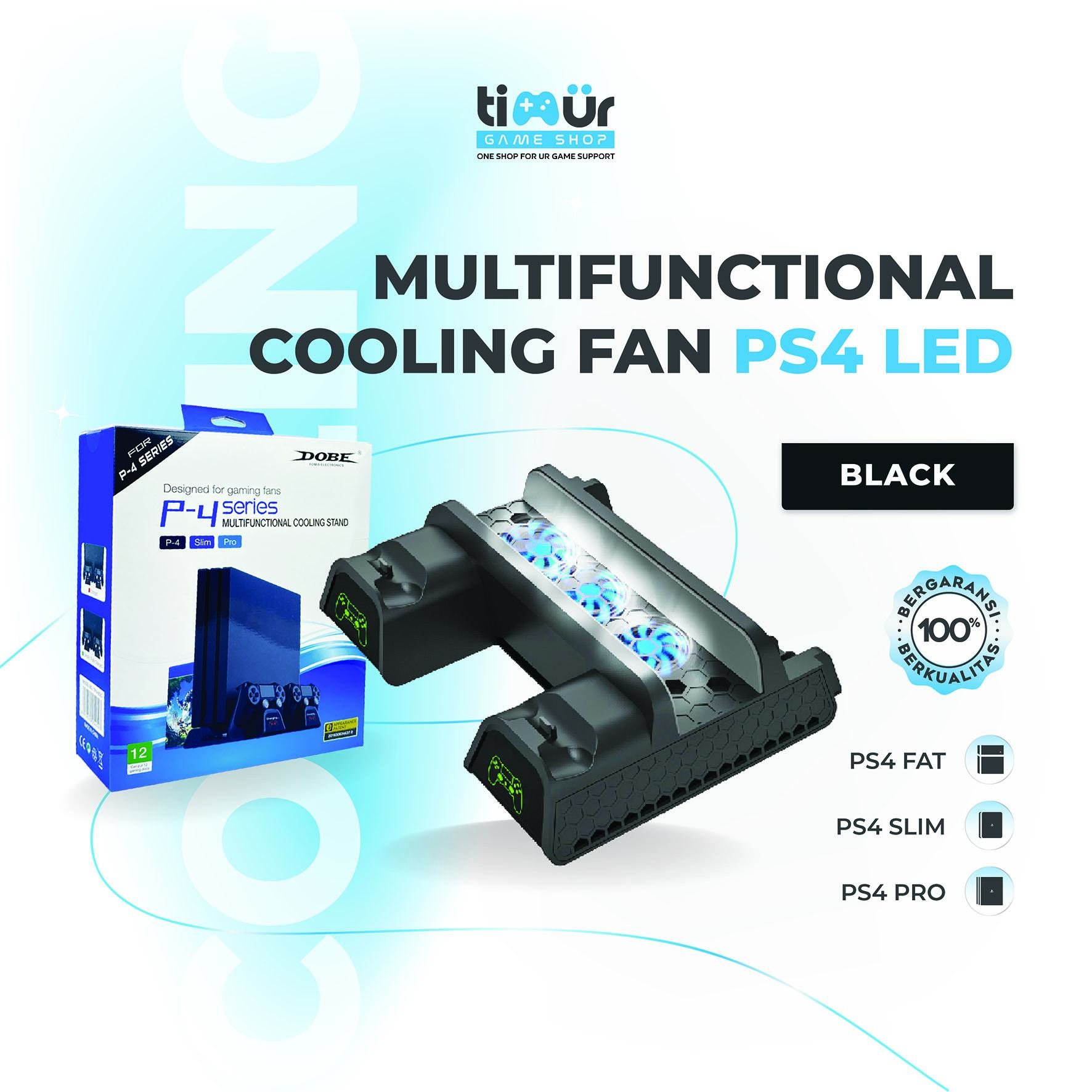 Multifunctional Cooling Stand PS4 Fat Slim Pro Charging Dock LED
