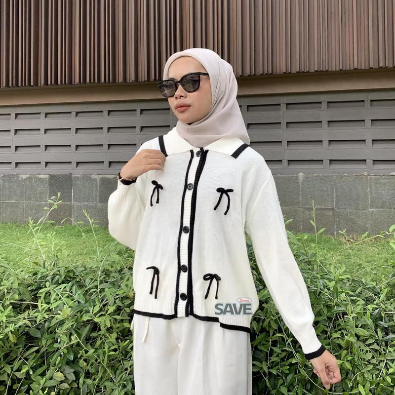 Product Introduction of Keiko Cardigan Rajut Couple Ibu Anak Perempuan 1-10 Tahun Outer Kardigan Wanita Korean Style 37