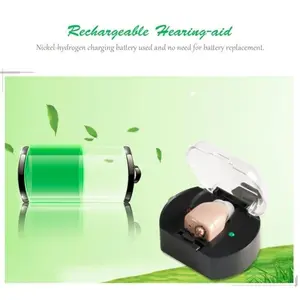 USB Charging Electrode Hearing Aid - Bantu Dengar Telinga Charge Case