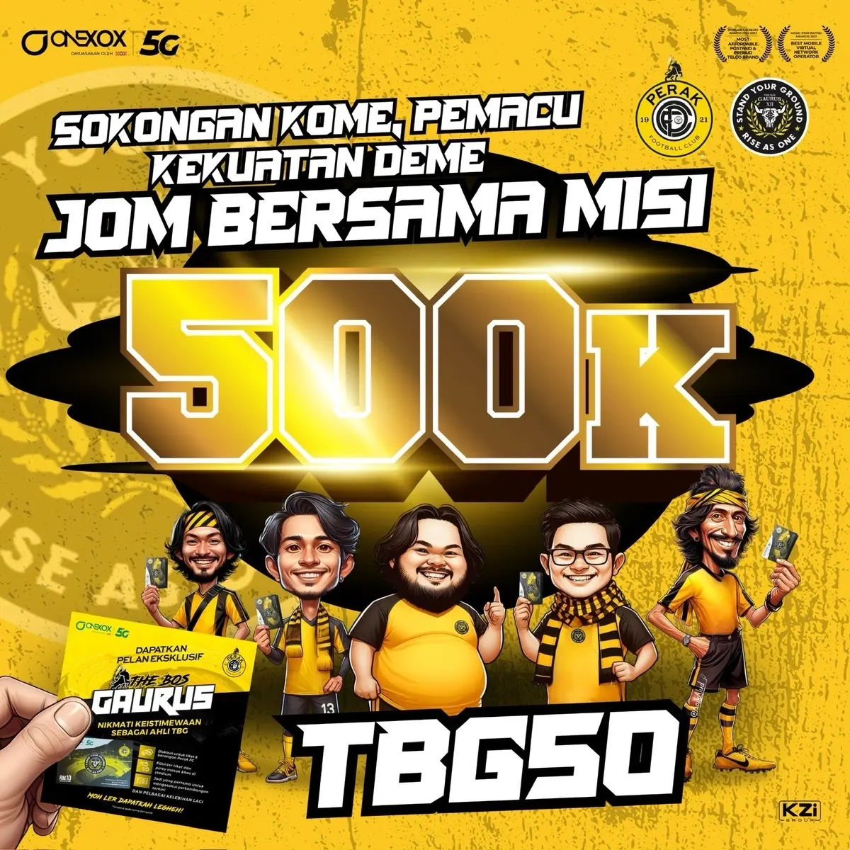 PERAK FC EDISI XOX SIMKAD 5G Phone Accessories onexox tbg tbgfans 250GB 4G 3 tahun pfc liga super liga Malaysia Demon Slayer