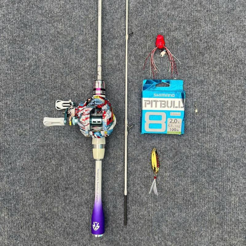 COMBO Bộ Cần Câu Cá Lure UL Trắng bạċ Và Máy Cemreo Có Tiếng Drax + Phụ kiện