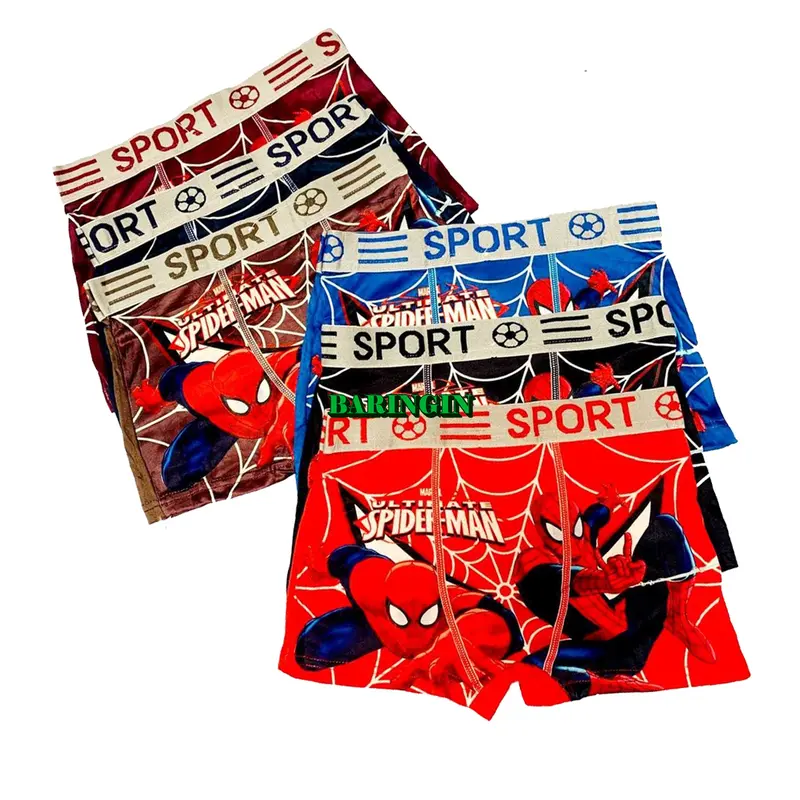 Boxer Fashion Anak Cowok Isi 12 PCS-Celana Dalam Anak Motif Karakter Katun Pakaian 0