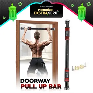 SPEEDS Pull Up Bar /Chin Up /Iron Gym /  Alat fitness doorway door Outdoor Bar 013-4