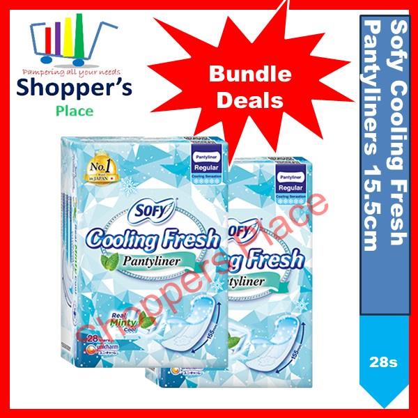 [Bundle of 2/4/6 ] Sofy Cooling Fresh Pantyliners 15.5cm 28s/40's 0