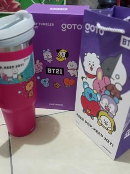 Product Review of Goto [COD] K-Joy X BT21 Tumbler Tahan Dingin Panas Botol Tempat Minum Aesthetic 1.2L from a**e 2