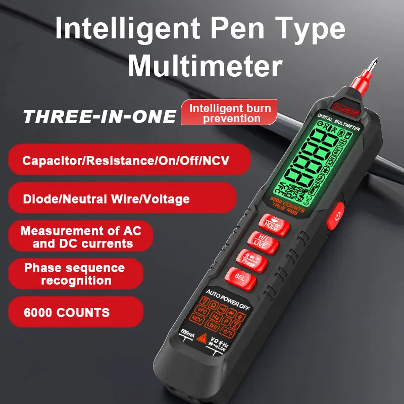 ZL16B Rechargeable Digital Multimete True RMS Multifunction High Precision Tester NCV AC/DC Votage Current Resistance Ohm Tool