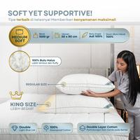 Gambar DDPillow 1 Set Bantal King &Guling Hotel Bulu Angsa Asli King Diamond dari ddpillow Kota Administrasi Jakarta Barat 3 Tokopedia