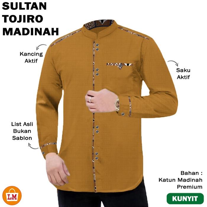 LM 31662 Baju Koko Pria Muslim SULTAN TOJIRO MADINAH Katun Premium Big Size Oversize Terbaru M-3XL 0
