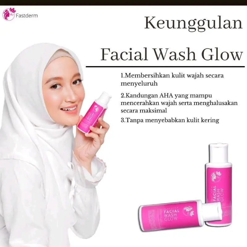 FASTDERM FACIAL WASH DARKSPOT FOAMER / FACIAL WASH GLOW FOAMER / FACIAL WASH ACNE WHITENING FOAMER / FASTDERM FACIAL WASH PLATINUM Berminyak Kusam Kotoran Wajah 3