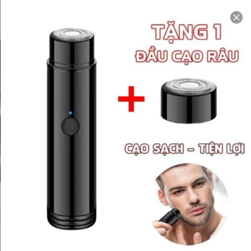 Máy Cạo Râu Mini Cao Cấp Kèm Dây Sạc & Chổi Vệ Sinh Hiệu Quả Cao An Toàn Cho Nam Tặng Lưỡi Dao