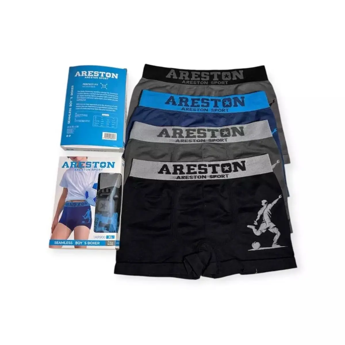 Celana Dalam Anak Laki-Laki Areston AR900 Boxer Tanpa Jahitan Samping Bahan Super Lembut dan Halus