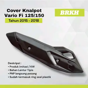 Pelindung Knalpot Vario 125 150 Fi 2015 - 2018 Cover Tameng Tutup Knalpot Motor Karet Motorcycle