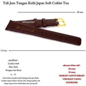 BEST Tali Jam Murah  Kulit Japan Soft Jahit Original