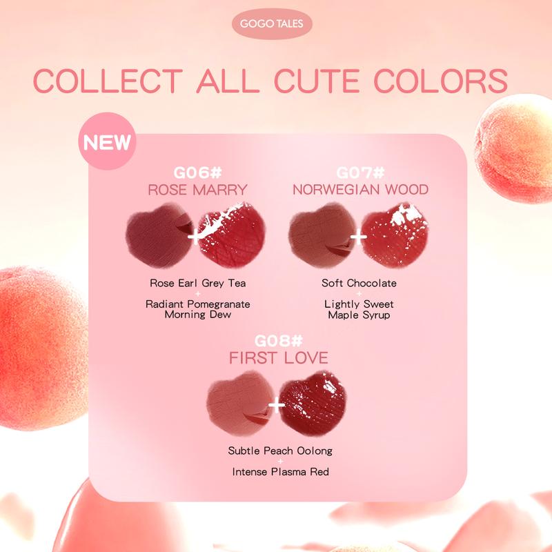 [BPOM]GOGO TALES LipPods Lipstik Cloud Sense Dual Colour Lipcream Lip Matte Velvet Lipstick Lip Tint Anak Sekolah Make Up Lip Gloss Bibir GT621 6