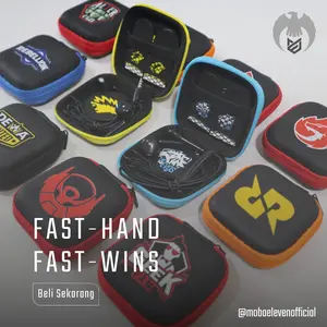 BLACK POUCH MPL-ID Sarung Tangan Jari Jempol Gaming 1 Set, Paket Lengkap Bundle - PREMIUM QUALITY