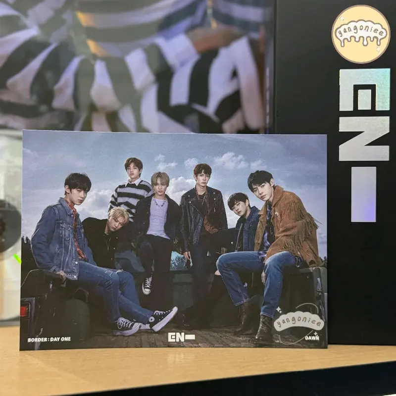 official enhypen postcard border day one dawn ver heeseung jay jake sunghoon sunoo ni-ki 0