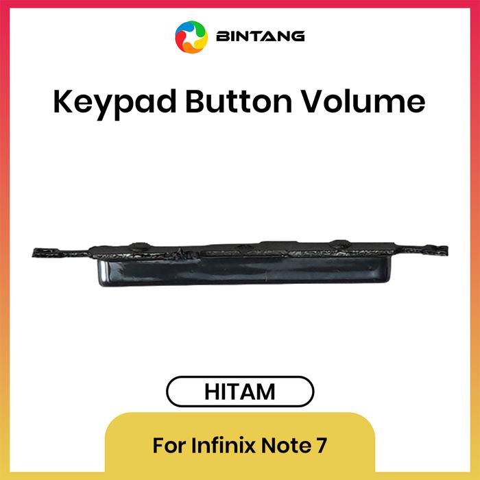 Gambar BINTANG KEYPAD BUTTON / TOMBOL VOLUME HITAM For INFINIX NOTE 7 dari Bintang Official Store Kota Tangerang Tokopedia