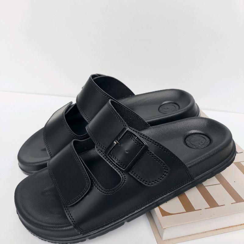 Sandal Kulit Pria Wolfer Anti Slip (Ringan )Kasual Gaya Trendy 0