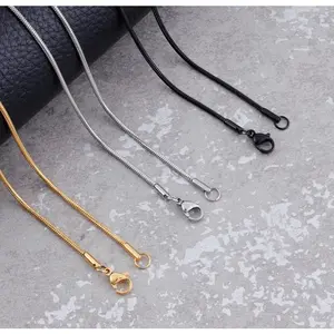 KALUNG TITANIUM PRIA DAN WANITA WARNA SILVER GOLD BLACK ANTI KARAT KALUNG TITANIUM PRIA DAN WANITA WARNA SILVER GOLD BLACK ANTI KARAT